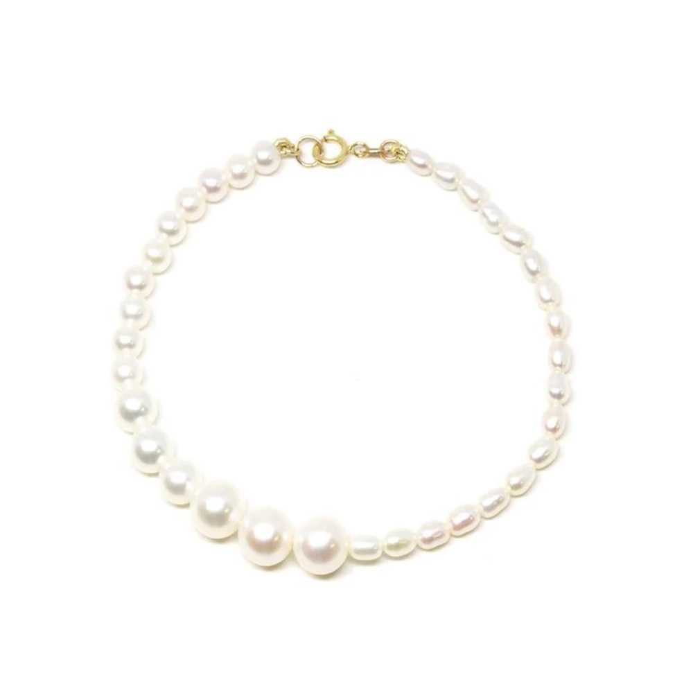 Poppy Finch 14k Graduated Pearl Bracelet